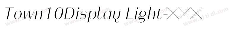 Town10Display Light字体转换